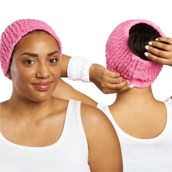 Band Turbie Twist Cotton Headbands for Personal Care Pink NEW - Picture 1 of 5